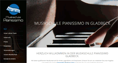 Desktop Screenshot of musikschule-pianissimo.de